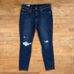 Gap Jeans Size 29 / 8R True Skinny Mid Rise Denim Distressed Ankle
